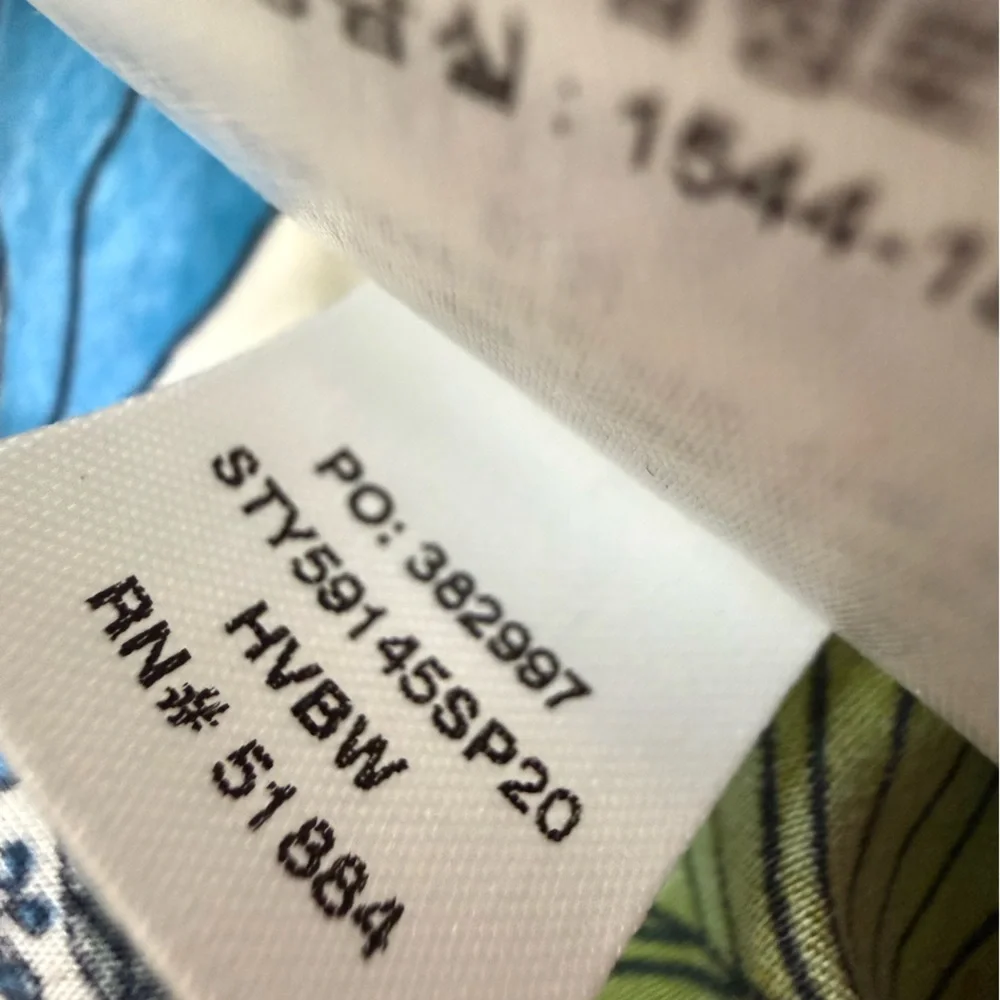 Pataloha Strappy Dress Hevea Branches Warm White XS - Picture 8 of 10